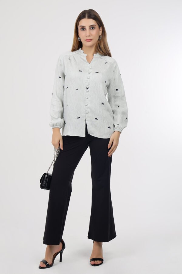 Wineberry Women’s Sea Green Top – Comfortable 100% Polyamide Lycra