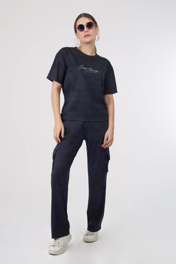 Wineberry Women’s Dark Grey Co-Ord Set – Comfortable 100% Tencel Lycra