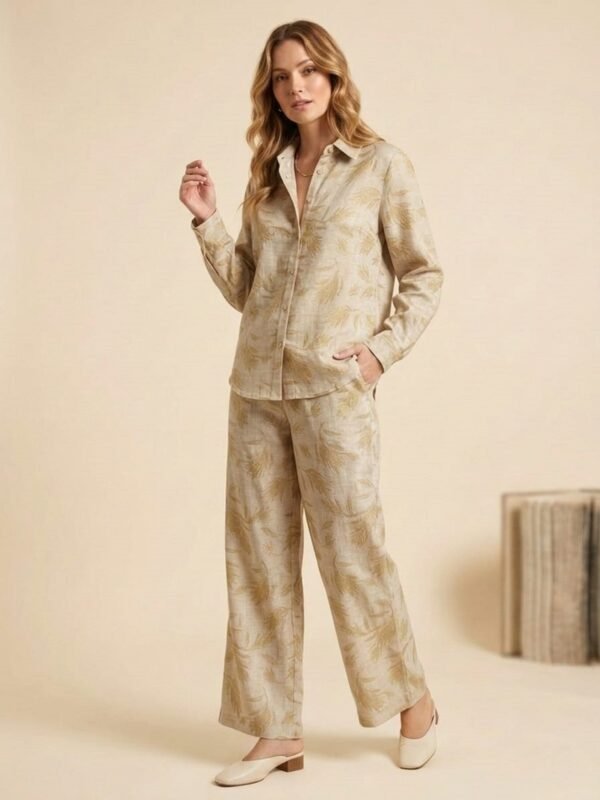 WINEBERRY Women's stylish with our premium Women Cord Set Cotton Burnout weave